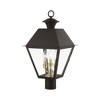 Livex Lighting Wentworth 3 - Light Post Light in  Bronze/Antique Brass - 4 of 4