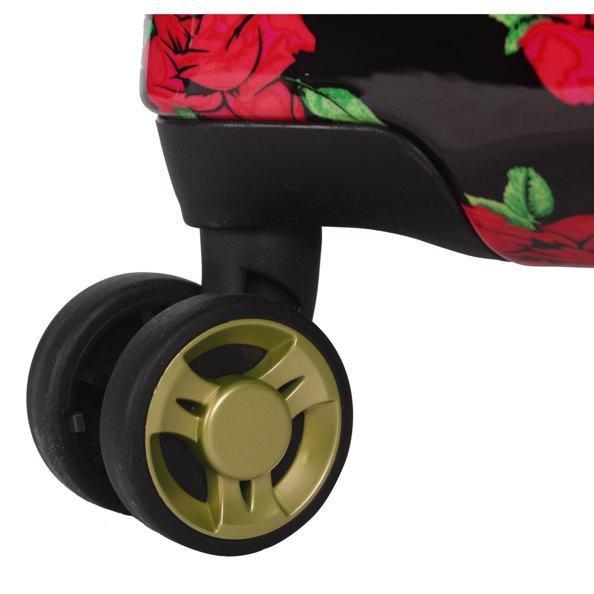 Betsey Johnson Expandable Hardside Medium Checked Spinner Suitcase - thumbnail 3