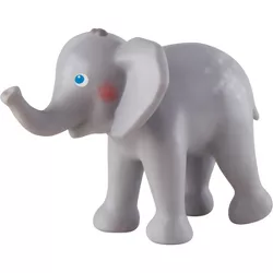 HABA Little Friends Baby Elephant - 3" Chunky Plastic Zoo Animal Toy Figure
