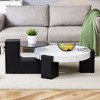 NicBex Round Dining Table Set Round Glass Dining Table for 4 Modern Dining Table with Pedestal Base for Kitchen - 3 of 4