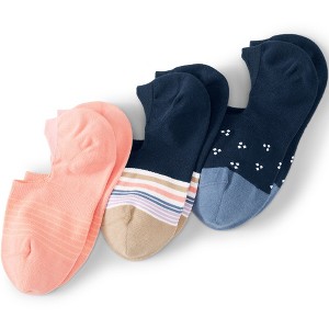 Lands' End Women's 3-Pack No Show Socks - 1 of 2