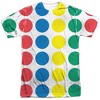 Men's Twister Game Mat (Front Back Print) Short Sleeve Costume T-Shirt - 2 of 4