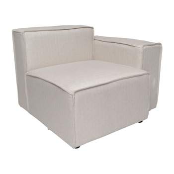 Emma and Oliver Modular Right Side Armchair with Arm Rest