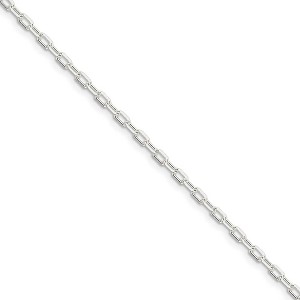 Black Bow Jewelry 2.9mm Sterling Silver D/C Solid Cable Chain Bracelet - 1 of 3