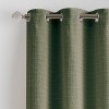 84"x37" Martha Stewart 2pk Sutter 84" Dark Lined Curtain Panel Olive - 2 of 4