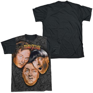 Men's Three Stooges Stooges All Over Short Sleeve Costume T-Shirt - 1 of 4
