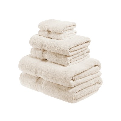 Premium Cotton 800 GSM Heavyweight Plush Luxury 6 Piece Bathroom Towel Set by Blue Nile Mills