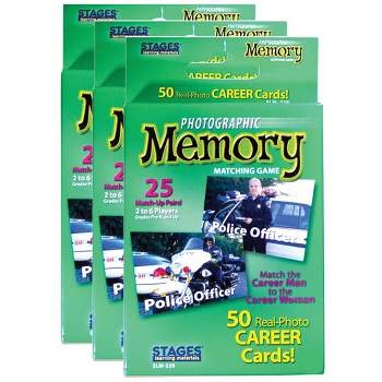 Stages Learning Materials Photographic Memory Matching Game, Careers, Pack of 3