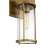 Possini Euro Design Miranda Modern Wall Light Sconce Warm Brass Hardwire 4 1/2" 2-Light Fixture Clear Glass Shade for Bedroom Bathroom Vanity Reading - 4 of 4