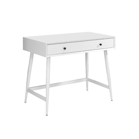 Pier Mid Century Modern Spacious Writing Desk White Iohomes Target