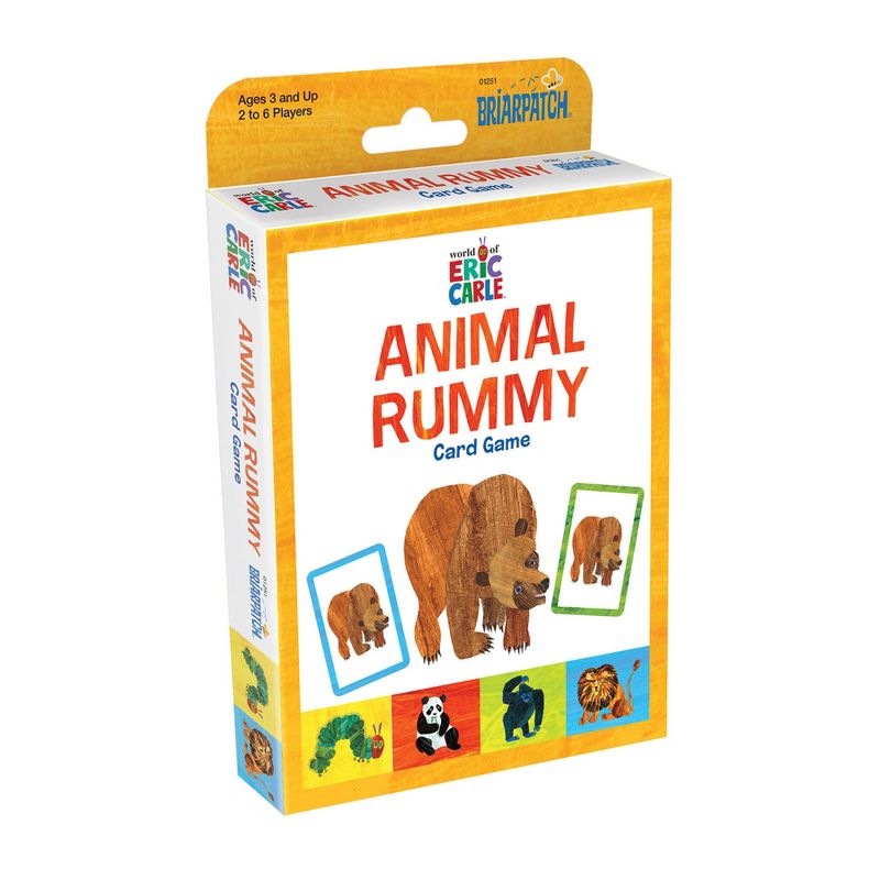 Briarpatch The World of Eric Carle Animal Rummy Card Game, Pack of 3, 2 of 5