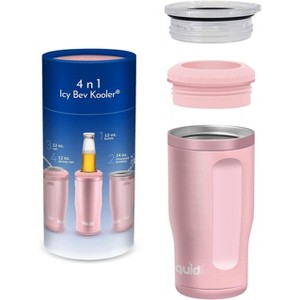 Grand Fusion 4 in 1 Icy Bev Kooler 12oz Stainless Steel Insulator - 1 of 4