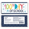 Big Dot of Happiness Happy 100th Day of School - Candy Bar Wrapper 100 Days Party Favors - Set of 24 - image 2 of 4