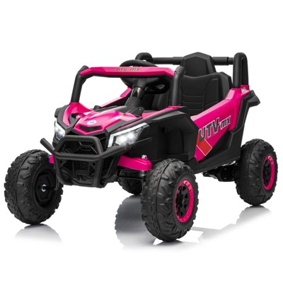 Kids Ride On UTV Truck, with Parent Remote Control, 4WD/2WD Switchable, 4 Spring Suspension, EVA Tires, Gift for Ages 3-8 Years Kids