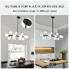 Ludomide 16 Lights Dining Room Chandelier, Black Mid Century Pendant Lighting for Kitchen Island and Dining Table - 4 of 4