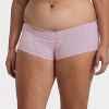Women's Pointelle Ruched Front Boy Shorts - Wild Fable™ - 4 of 4