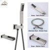 CASAINC 12" Ceiling Mounted Square Rain Shower Head System with Tub Spout Filler - 4 of 4