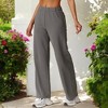 Anna-Kaci Active Women's Elastic Waist Wide Leg Sweatpants with Pockets for Lounge and Casual Wear - 4 of 4