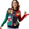 BLUEMING Sweater Christmas Women Holiday Knit Pullover Matching Ugly Christmas Sweater - 2 of 4