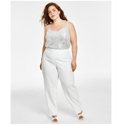 Anne Klein Womens Tweed Trouser Dress Pants