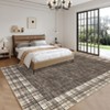 Washable Area Rug 5x7 Ft Modern Bordered Rug Low Pile Non Shedding Non Slip Floor Carpet with TPR Backing, Soft & Thin Stain Resistant Rug - 2 of 4