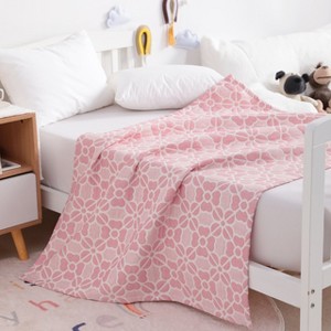 3 Layer Muslin Cotton Toddler Blanket, Super Soft and Warm Crib Blanket - NTBAY - 1 of 4