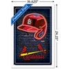 Trends International Mlb St. Louis Cardinals - Neon Helmet 23 Framed Wall  Poster Prints White Framed Version 22.375 X 34 : Target