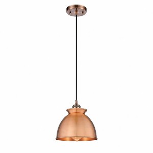 Adirondack - 1 Light Cord Hung Mini Pendant In Industrial Style-10 Inches Tall and 8.13 Inches Wide - 1 of 1