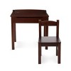 Melissa & Doug Wooden Child's Lift-Top Desk and Chair - Espresso - 4 of 4