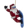 Kurt Adler Resin Ornament for Christmas Tree, Snowboard Santa - 2 of 4