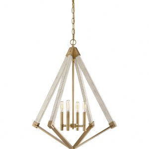 Quoizel Lighting Viewpoint 4 - Light Chandelier in  Weathered Brass - 1 of 4
