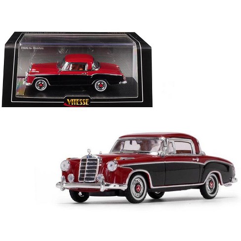 1958 Mercedes Benz 220 SE Coupe Red and Black 1/43 Diecast Model Car by  Vitesse