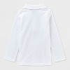 Girls' Adaptive Long Sleeve Uniform Polo Shirt - Cat & Jack™ - 2 of 3