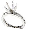 Pompeii3 1 1/2ct Diamond Eternity Engagement Setting Mount Ring - 2 of 4