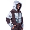 Star Wars Adult The Mandalorian Costume Fleece Robe Bathrobe For Men Women Brown - 4 of 4