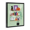 Stupell Industries Witchy Halloween Bookshelf Floating Frame Canvas Art - 2 of 4