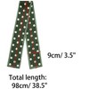 INSPIRE CHIC Women's Lovely Polka Dot Pattern Hair Band Neck Wraps 38.5x3.5 inches(LxW) - 3 of 4