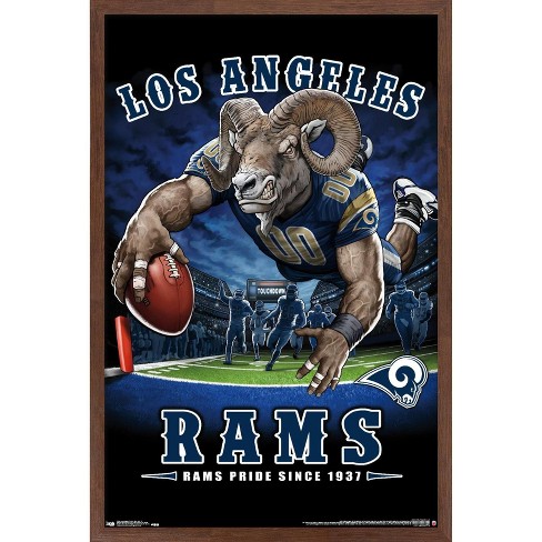 NFL Los Angeles Rams - S. Preston Mascot Rampage Wall Poster, 14.725 x  22.375