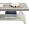 NicBex Modern Rectangle Wood Coffee Table Set of 3 with Open Storage Shelf for Living Room and Bedroom - 4 of 4