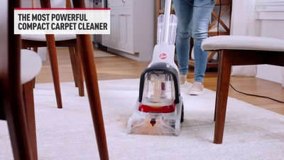 Hoover White Compact Upright Carpet Shampooer with Heated Cleaning