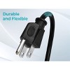 Monoprice Power Cord Splitter - 6 Feet - Black | NEMA 5-15P to 2x NEMA 5-15R, 16AWG, 13A, SJT, Plug Two Devices into a Single Power Outlet - 4 of 4