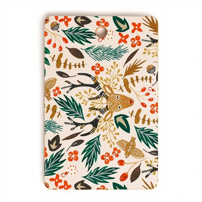 Marta Barragan Camarasa Christmas in the wild nature Cutting Board Rectangle -Deny Designs