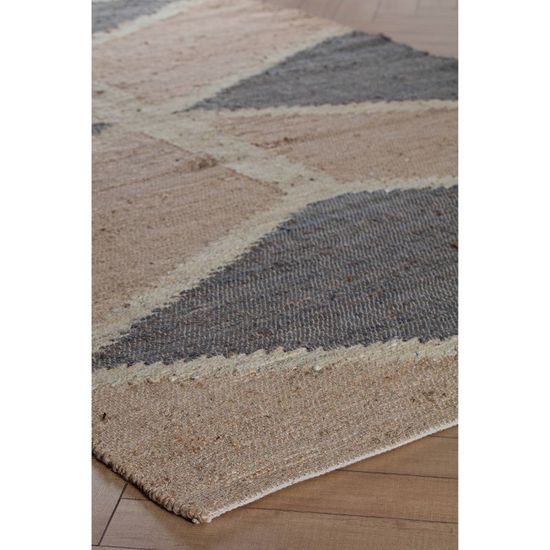 Mountains of the Moon Jute Area Rug Natural/Ivory/Gray - Anji Mountain, 3 of 10