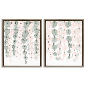 Stupell Industries Translucent Hanging Vines Foliage 2pc Floating Frame Art Set - 1 of 4