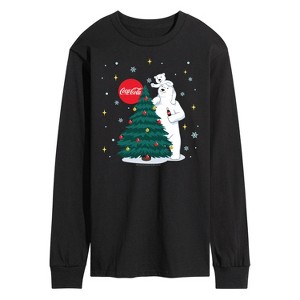 Men's - Coca-Cola - Christmas Tree Long Sleeve Graphic T-Shirt - 1 of 4