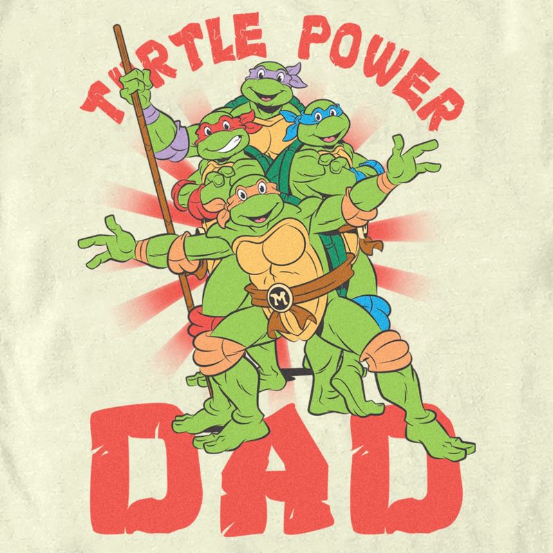 Men's Teenage Mutant Ninja Turtles Power Dad Turtle Brothers T-Shirt, 2 of 5