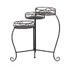 23" Wide Planter Country Cottage Iron Pot Black - CosmoLiving by Cosmopolitan: Weather-Resistant, No Assembly Required - 3 of 4