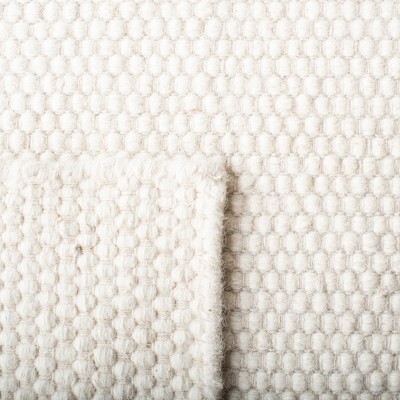 Ivory Handmade Tufted Wool Rectangular Rug 4' x 6'