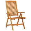 vidaXL Garden Chair Set of 2 Natural Eucalyptus - 2 of 4