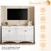 NicBex 2-Piece 72"H Vintage Bookcase Set with Adjustable Shelves, Free Standing 5 Tier Wood Grain Bookshelves, Farmhouse Two-Tone Storage Cabinet - 3 of 4
